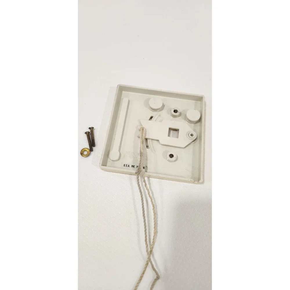Vintage Termomete Yellow Plain/Train‎ Nursery  Switch Plate With Pull Strings